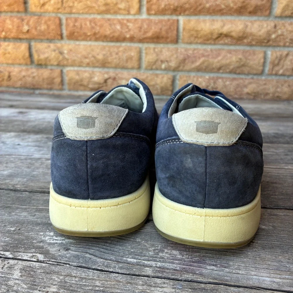 Florsheim Sneakers Navy Blue Suede 9.5 M Comfortech 14223-410 Low Top Mens